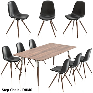 Ergonomic Step Chair - Stylish and Comfortable 3D model image 1 