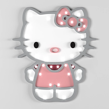 Customizable Kids Nightlight - 455mm Height, 400mm Width, 10mm Thickness 3D model image 1 