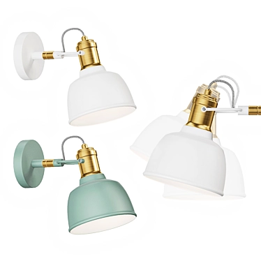 Nordic Elegance Wall Light 3D model image 1 