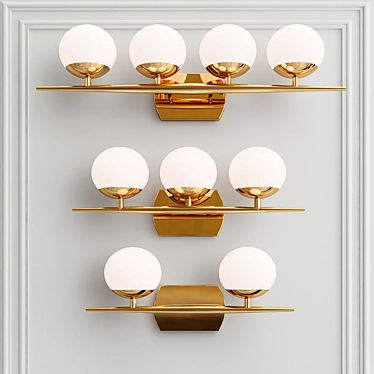Modern Tasha Vanity Lights 3D model image 1 