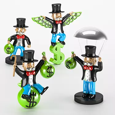 Alec Monopoly Iconic Sculptures 3D model image 1 