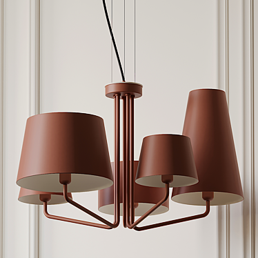 Tria Hanging Lamp: Contemporary Lighting Elegance 3D model image 1 