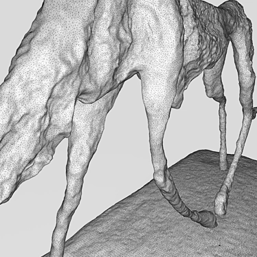 Polys 559346, Verts 279619: Sculpted Dog 3D model image 1 