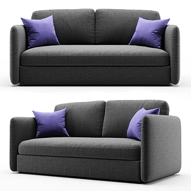 Sleek Fletcher Sofa 3D model image 1 