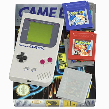 Classic Nintendo Game Boy: High-Quality 3D Model 3D model image 1 