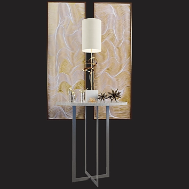 Elegant Architecture Lamp Set 3D model image 1 