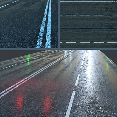 Wet asphalt