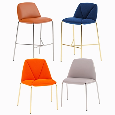 Harmony Stool: Uniquely Designed by Ronda 3D model image 1 