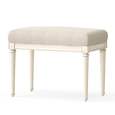Provençal Style Nursery Bench 3D model image 1 