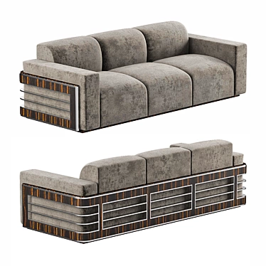 Luxury Pollaro Sofa YF103: Modern Elegance 3D model image 1 