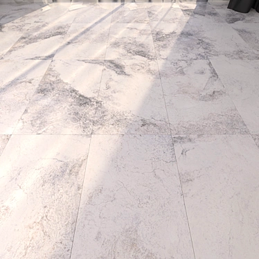 Bizantino Bianco Marble Floor Set 2 3D model image 1 