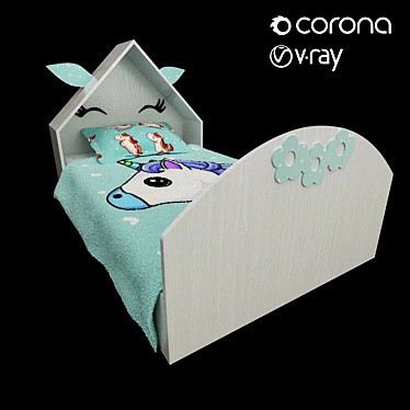 Cozy Dream Baby Bed 3D model image 1 