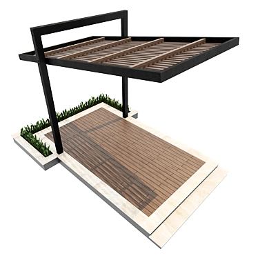 Versatile Pergola Set: 3ds max, FBX, Texture 3D model image 1 