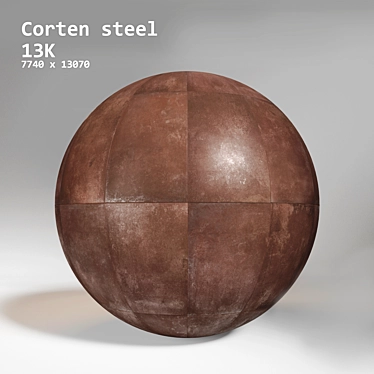 Rustic Steel Texture: Handcrafted Aesthetic 3D model image 1 