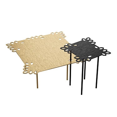 Elegant Flat Lace Coffee Table 3D model image 1 
