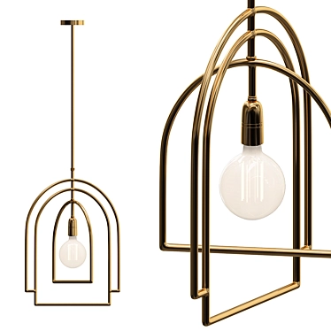 Modern Vintage Upton Pendant 3D model image 1 