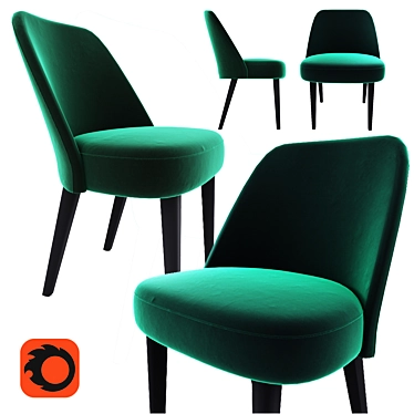 La Cividina Velor | Stylish and Comfortable Chair 3D model image 1 