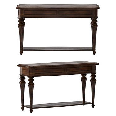 Elegant Stoneford Console Table 3D model image 1 