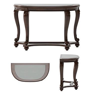 

Elegant Chancery Console Table 3D model image 1 