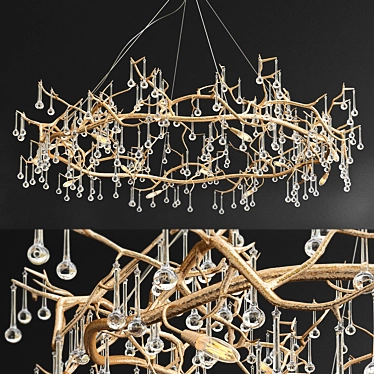 Serip Bijout Ring Chandelier - Stunning New Design 3D model image 1 