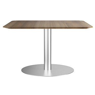 Eleganza Pewter Dining Table 3D model image 1 