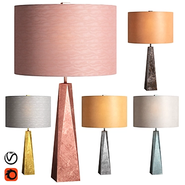 Stylish Surface Table Lamp 3D model image 1 