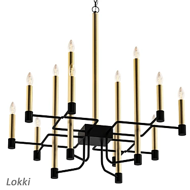 Divinare Lustra Pendant - Elegant Lighting Fixture 3D model image 1 