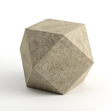 Elegant Stone Pascal Side Table 3D model image 1 