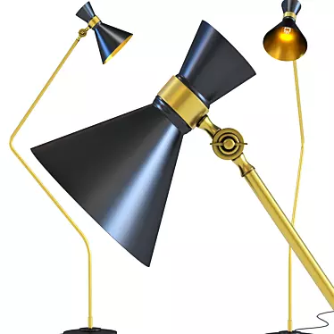 Skagen Retro Floor Lamp 3D model image 1 