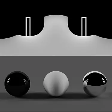 Black Centered Box Set 3D model image 1 