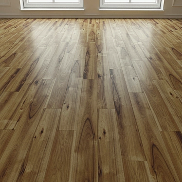 Natural Wood Parquet Laminate 3D model image 1 