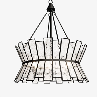 Elegant "Chapelle" 6-Light Chandelier 3D model image 1 