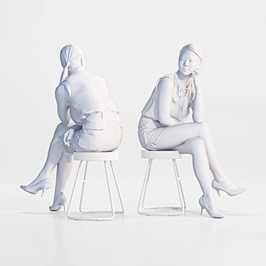 Kaylie_1164: High-resolution 3D Character Model for Vray and Corona 3D model image 1 