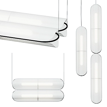 Modern Minimalist Vale Pendant 3D model image 1 
