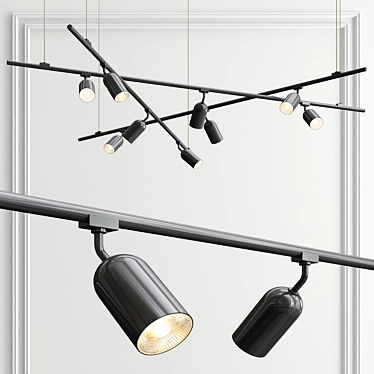 Fabbian FreeLine F44: Exquisite Chandelier 3D model image 1 