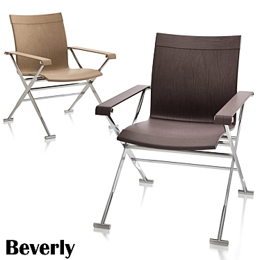 Luxury Leather Armchair Beverly 3D model image 1 