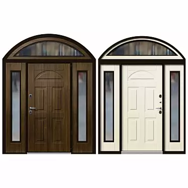 Om Thermowood: Stylish and Intelligent Doors 3D model image 1 