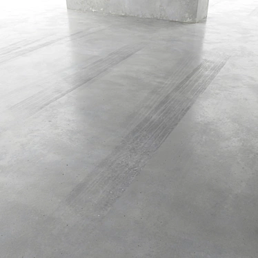 Parking Concrete Floor: High-Quality Material & Textures 3D model image 1 