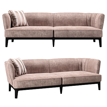 Grilli Kipling Italian Sofa: Stylish and Comfortable 3D model image 1 