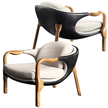 Sila Armchair: Richly Textured & Sculptural Design 3D model image 1 