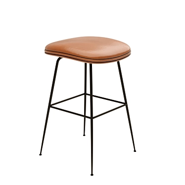 Modern Architecture Barstool Set 3D model image 1 