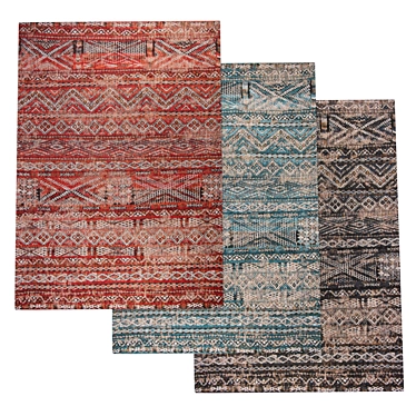 Antiquarian Kilim Collection: Carpets by Louis de Poortere 3D model image 1 