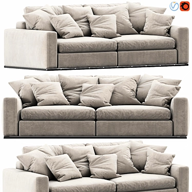 Elegant Flexform Beauty Sofa 3D model image 1 