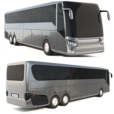 Reliable Daily Commuter Bus 3D model image 1 