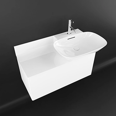 Laufen INO 900mm Modern Sink 3D model image 1 