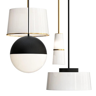 Sleek and Stylish Lighting Fixture 3D model image 1 