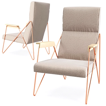 Elegance in Comfort: Belta Frajumar Tamo Armchair 3D model image 1 