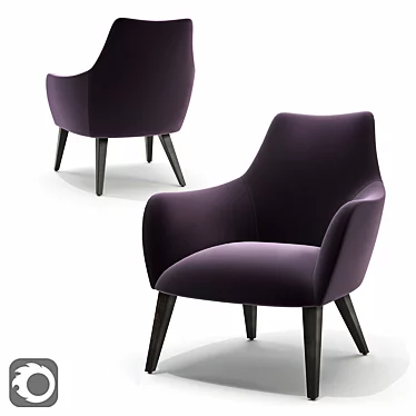 RENEE Luxe Accent Chair 3D model image 1 