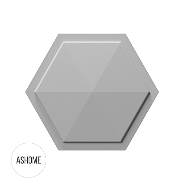 3D Wall Tile ASHOME #5: Customizable, Stylish & Durable 3D model image 1 