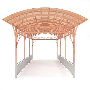 Versatile Carport: Protect & Park 3D model image 1 